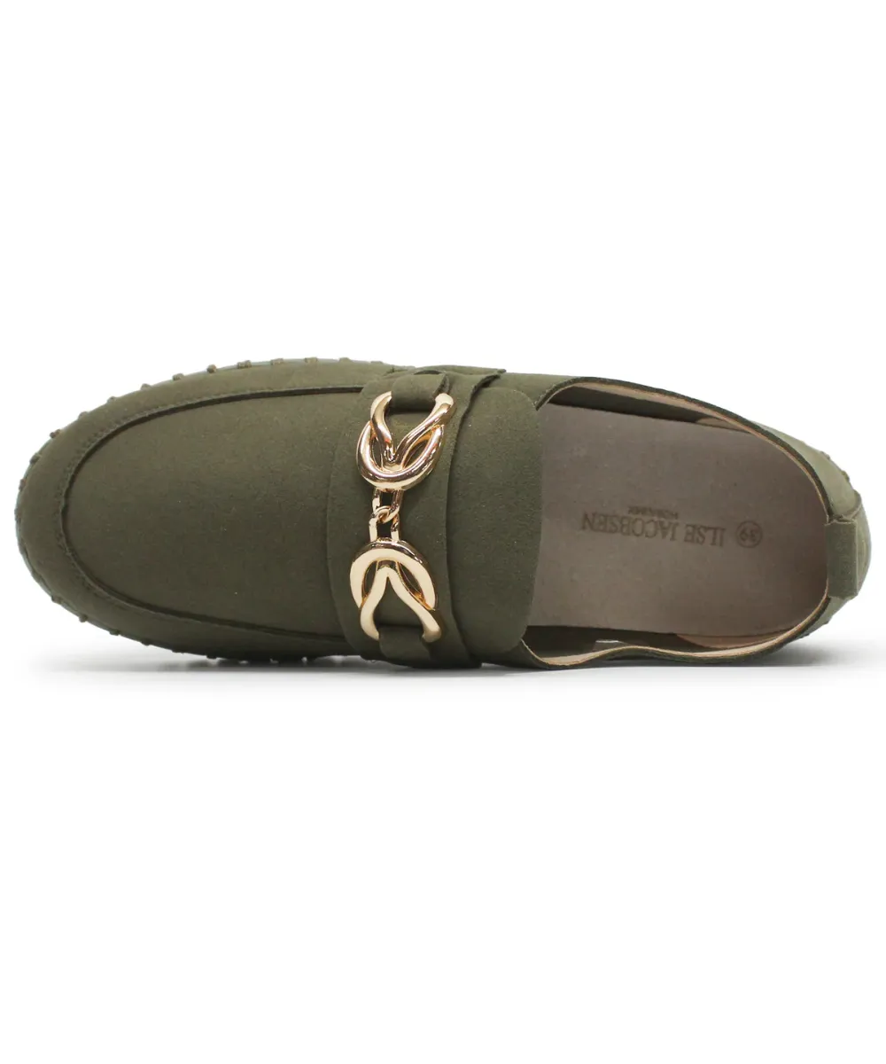 Ilse Jacobsen Deep Olive Loafer