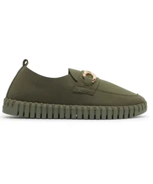 Ilse Jacobsen Deep Olive Loafer