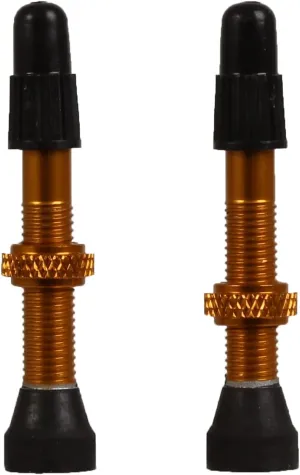 Industry Nine Tubeless Presta Valve Stem, 40mm (Pr) - Gold - TKVAGLD