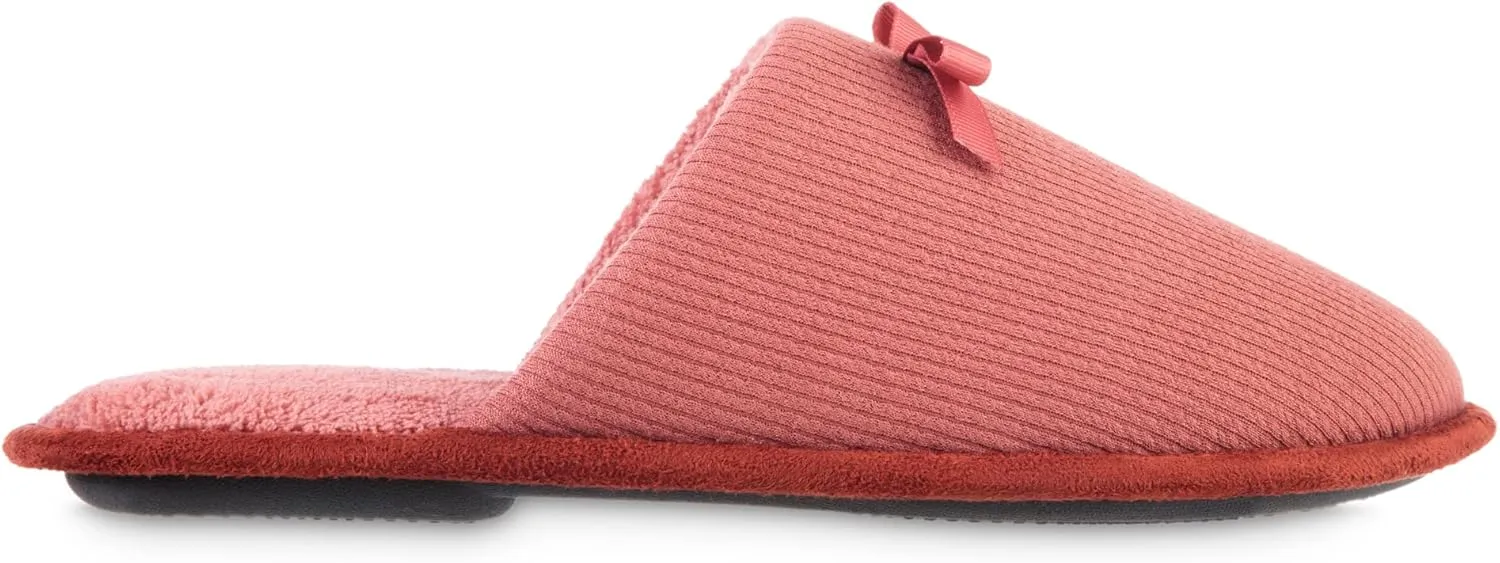 isotoner Womens Waffle Knit Clog Slippers