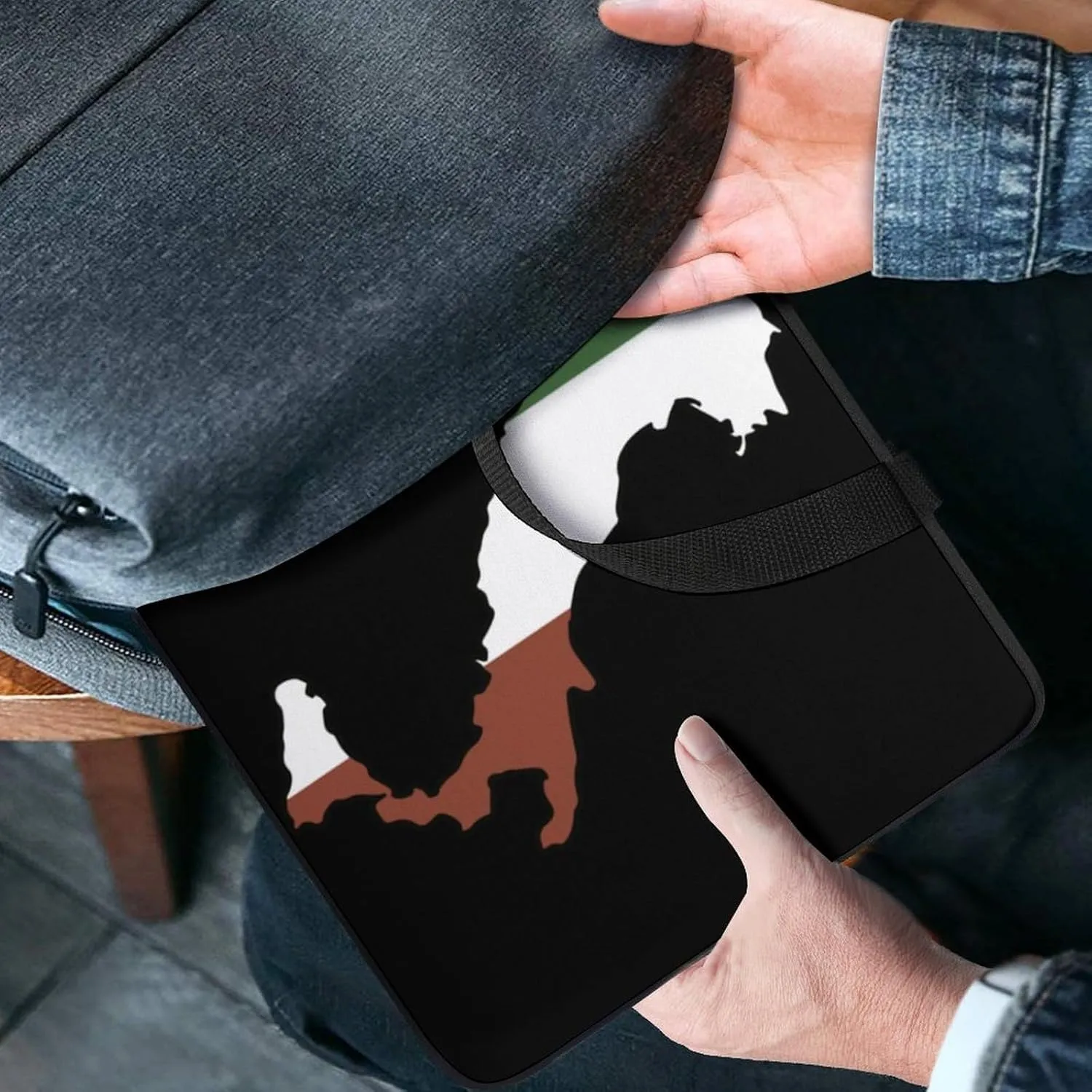 Italy Map Flag Laptop Sleeve Bag Computer Protective Carrying Case Cover with Handle for Travel Work 10inch