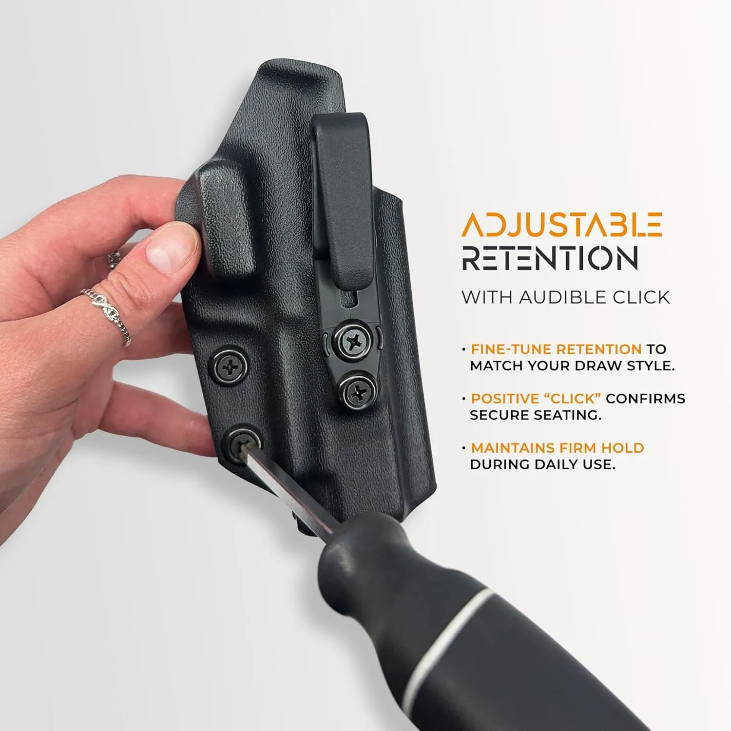 IWB Claw Tuckable Holster Fits Wilson Combat SFX9 4'' Inside The Waistband Kydex Gun Holster American Made Durable Lightweight Concealed Carry Gear
