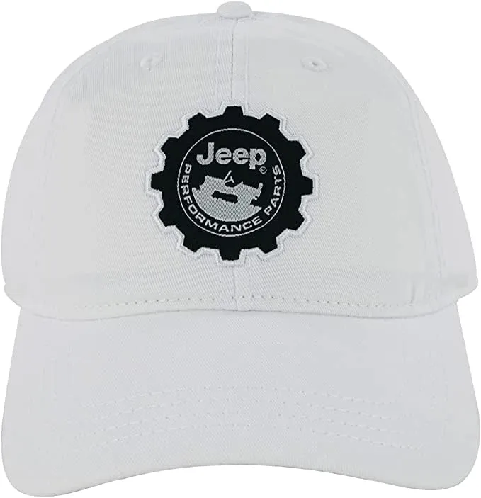Jeep Hat Performance Parts Gear Logo Heavy Twill Baseball Cap