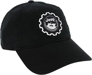 Jeep Hat Performance Parts Gear Logo Heavy Twill Baseball Cap