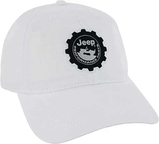 Jeep Hat Performance Parts Gear Logo Heavy Twill Baseball Cap