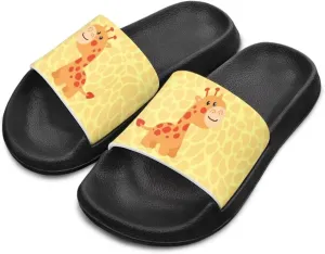 Jeiento Cartoon Slides for Kids Non-Slip Summer Slippers Lightweight Children Sandals for Beach, Pool, Shower,Rabbit Holiday Shoes