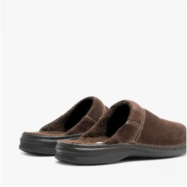 Josef Seibel MAX 67 Mens Leather Mules Brown