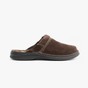 Josef Seibel MAX 67 Mens Leather Mules Brown