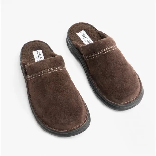 Josef Seibel MAX 67 Mens Leather Mules Brown
