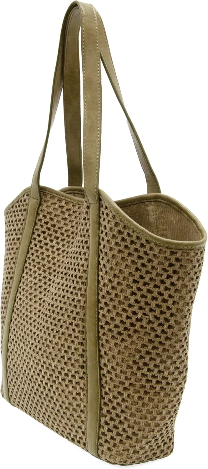 Joy Susan Women's Fashion Purse Haven Open Weave Tote Handbag