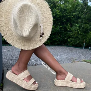 JUDD-1 Beige Natural Raffia