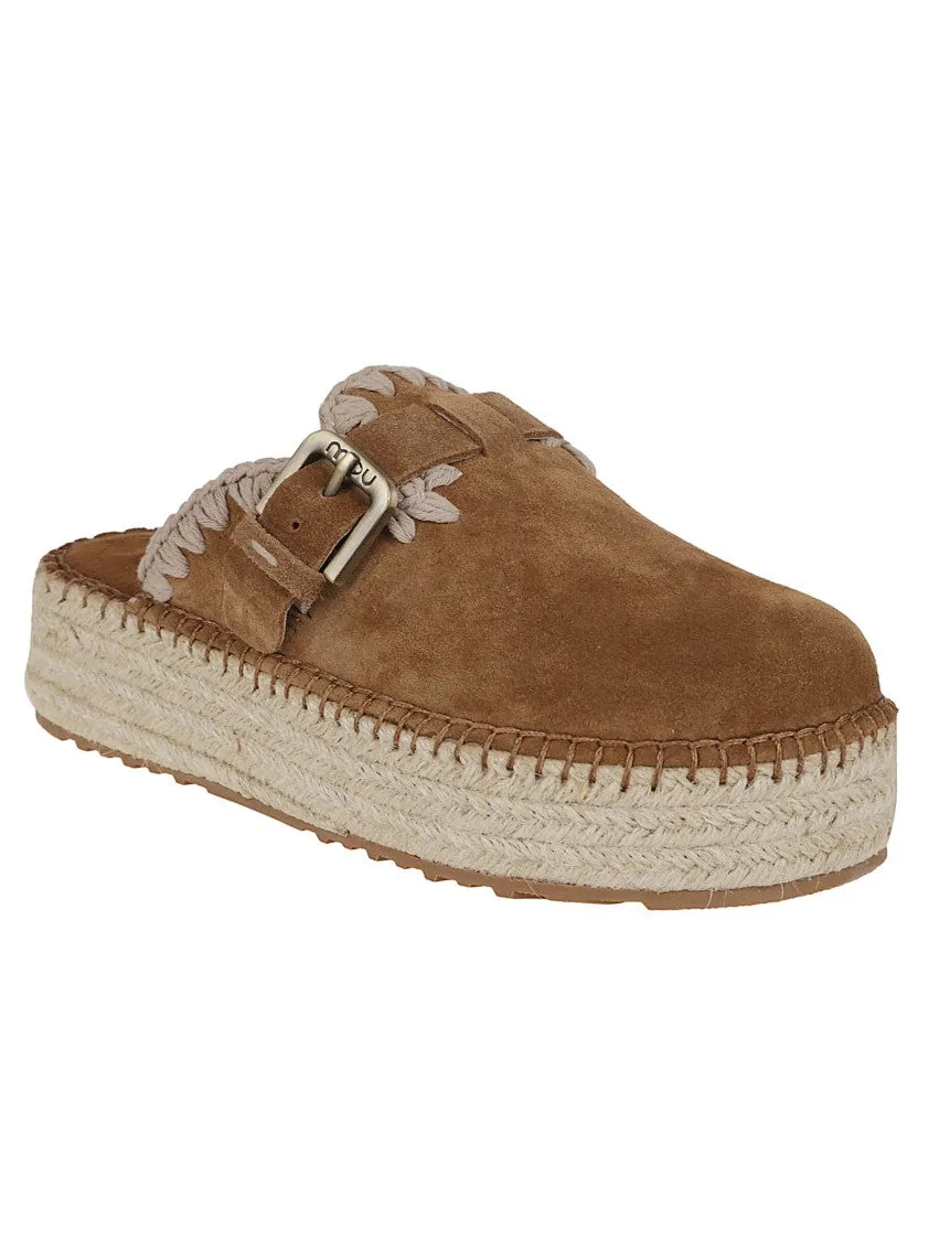 Jute Clog Plain Suede