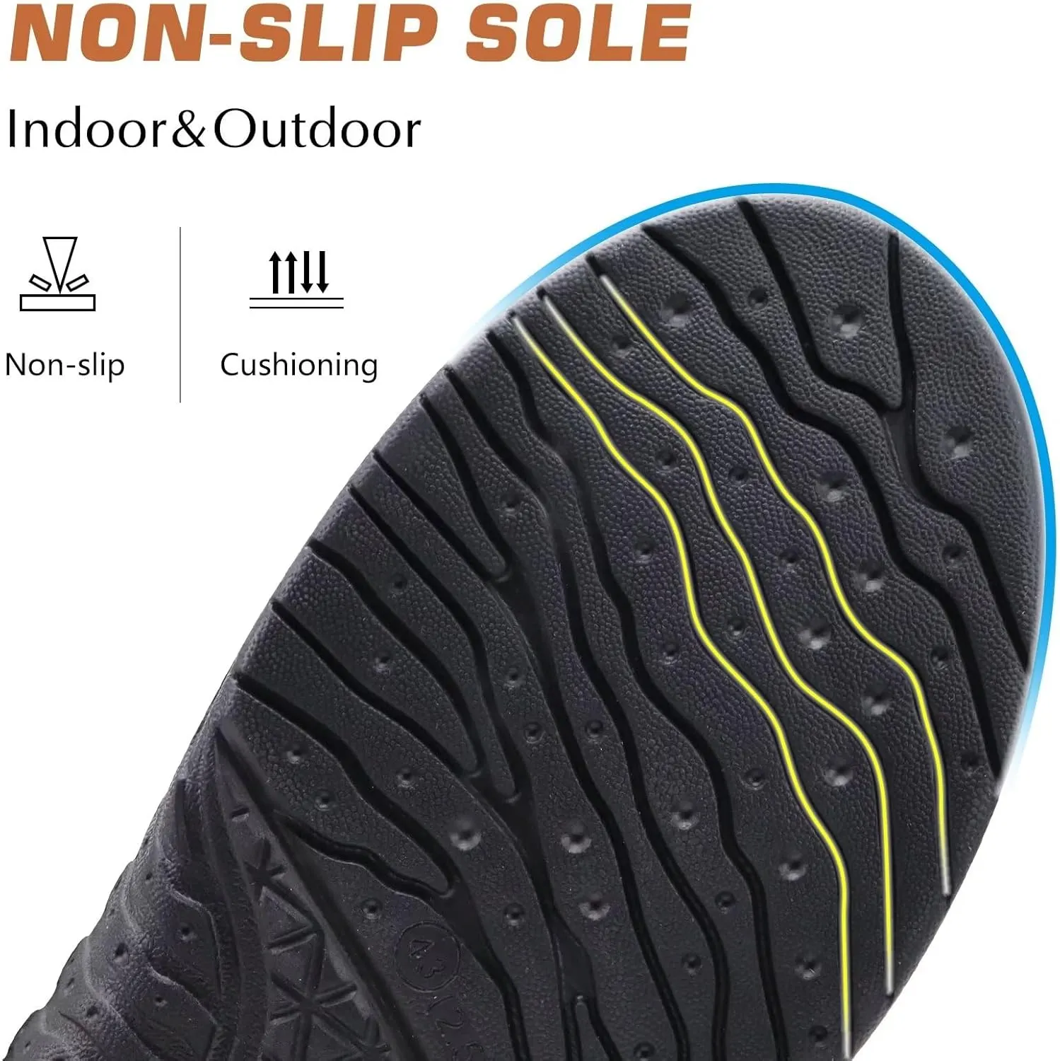 KuaiLu Mens Clog Slippers with Arch Support Suede Faux Fur Memory Foam Warm House Shoes Comfortable Slip-on Mans Bedroom Indoor Outdoor Slippers Rubber Sole Size 7-16