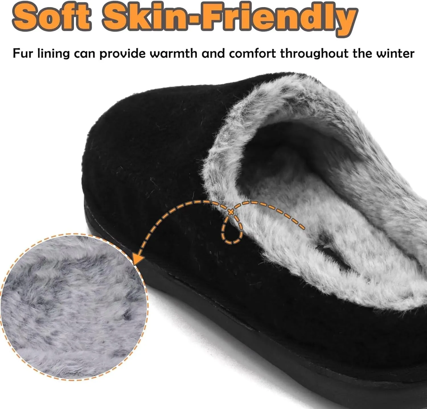 KuaiLu Womens Clog Slippers with Comfy Memory Foam