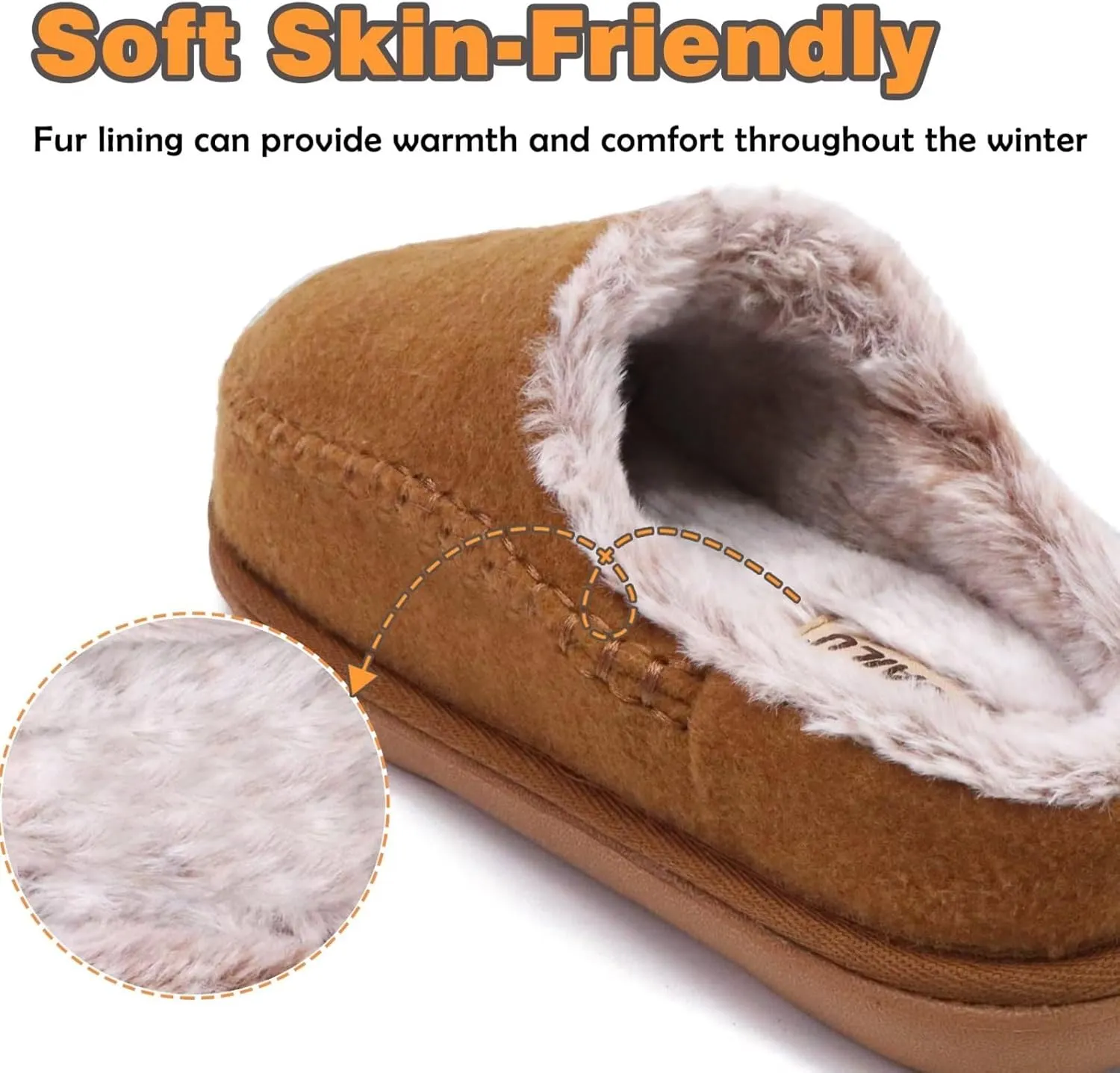 KuaiLu Womens Clog Slippers with Comfy Memory Foam