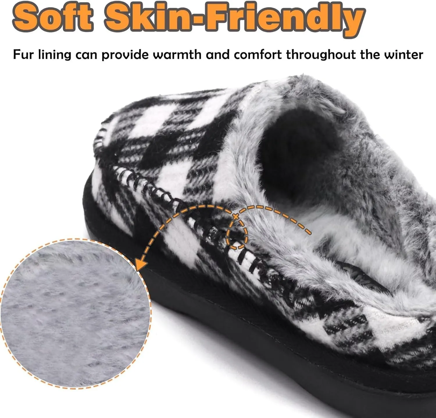 KuaiLu Womens Clog Slippers with Comfy Memory Foam