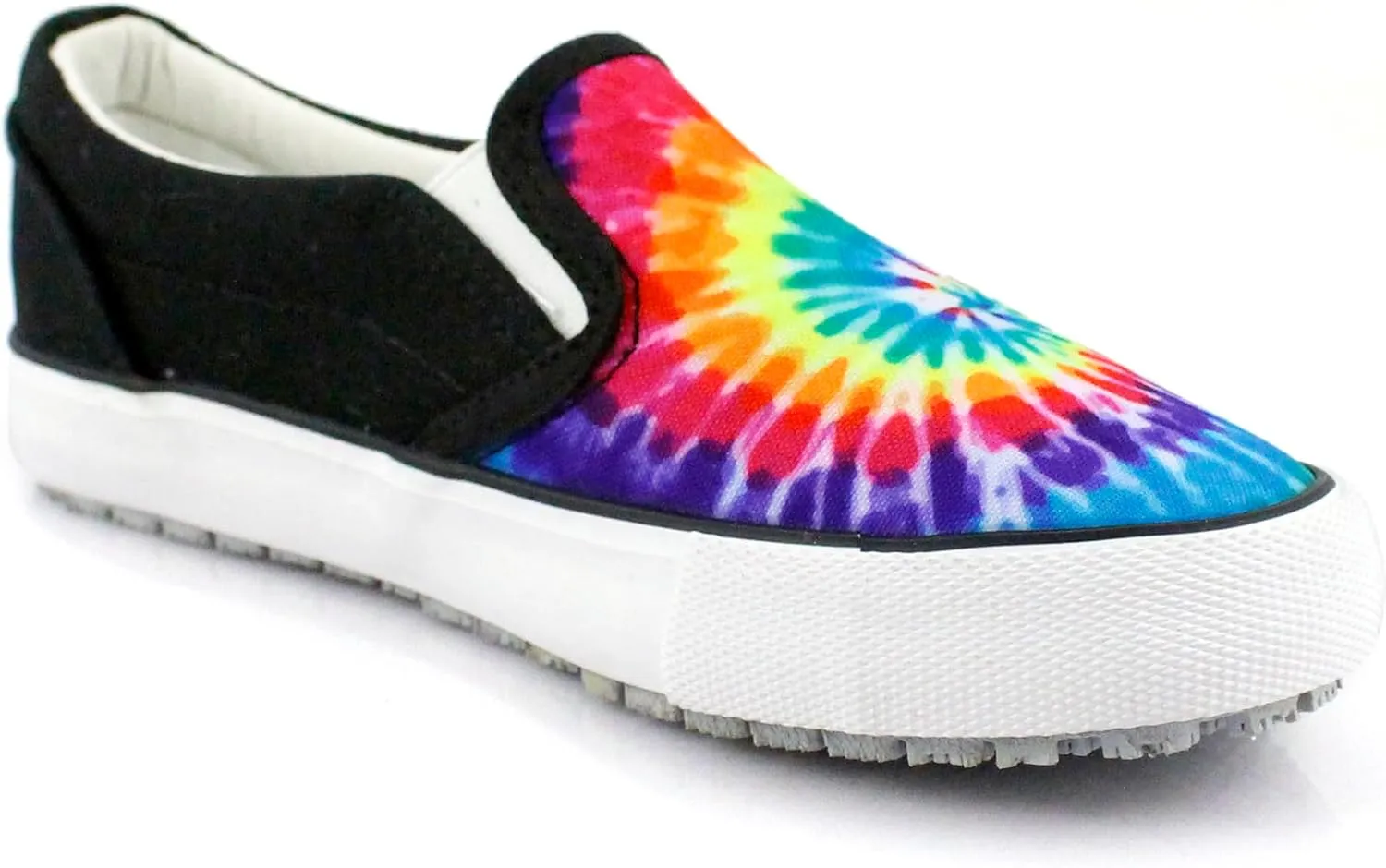 Laforst Womens Grand Prix Classic Slip-On Core Classics Canvas Low Top Fashion Sneaker Orange Tiedye