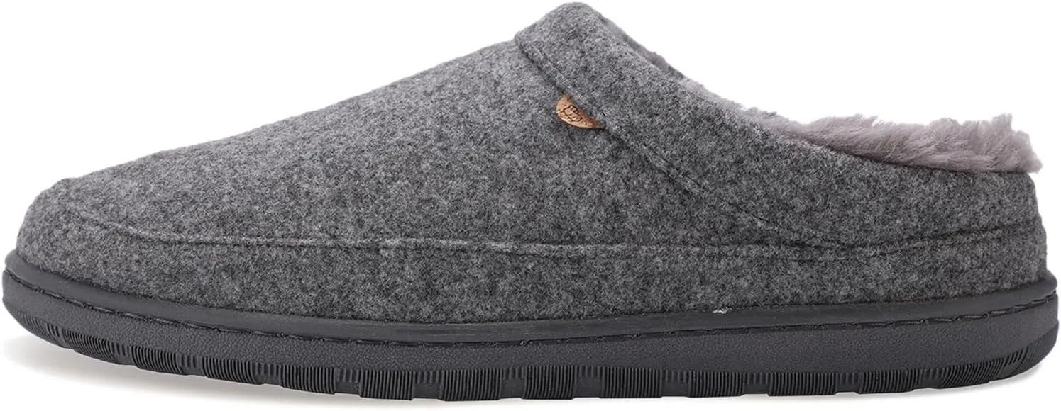 Lamo Mens Julian Clog Ii Wool Casual Slippers Casual - Grey