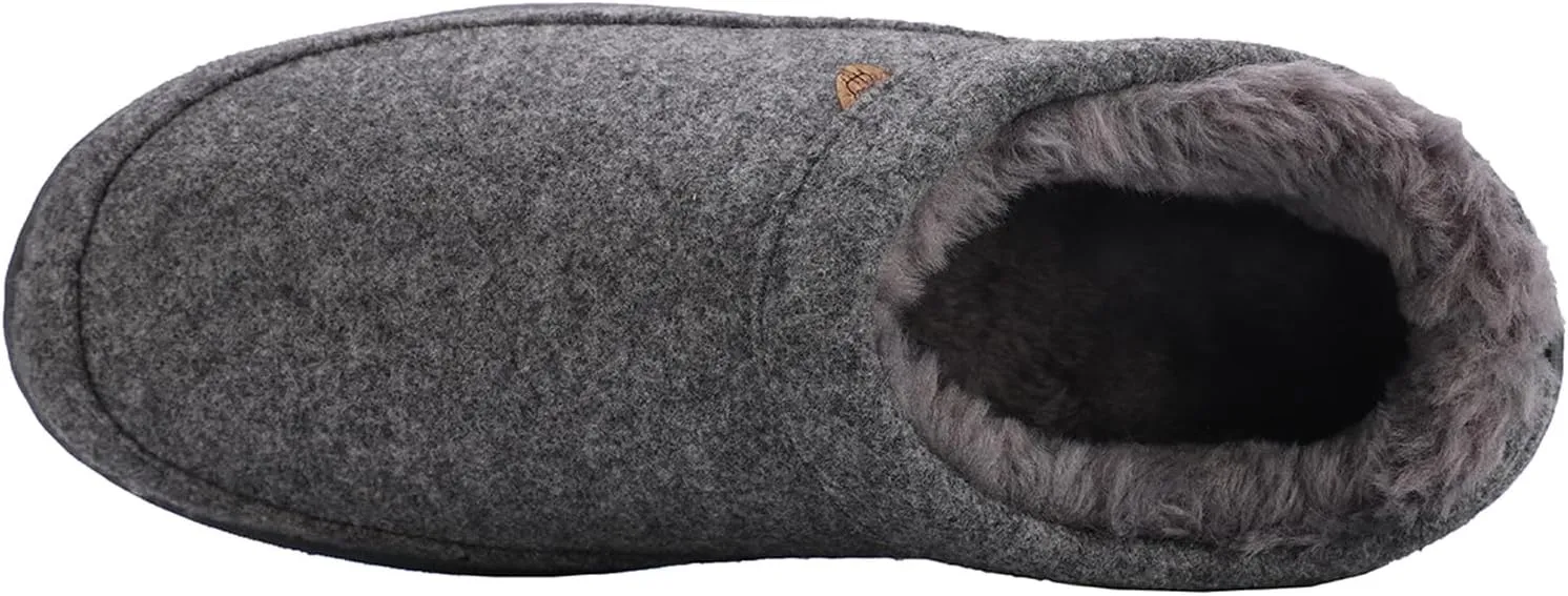 Lamo Mens Julian Clog Ii Wool Casual Slippers Casual - Grey
