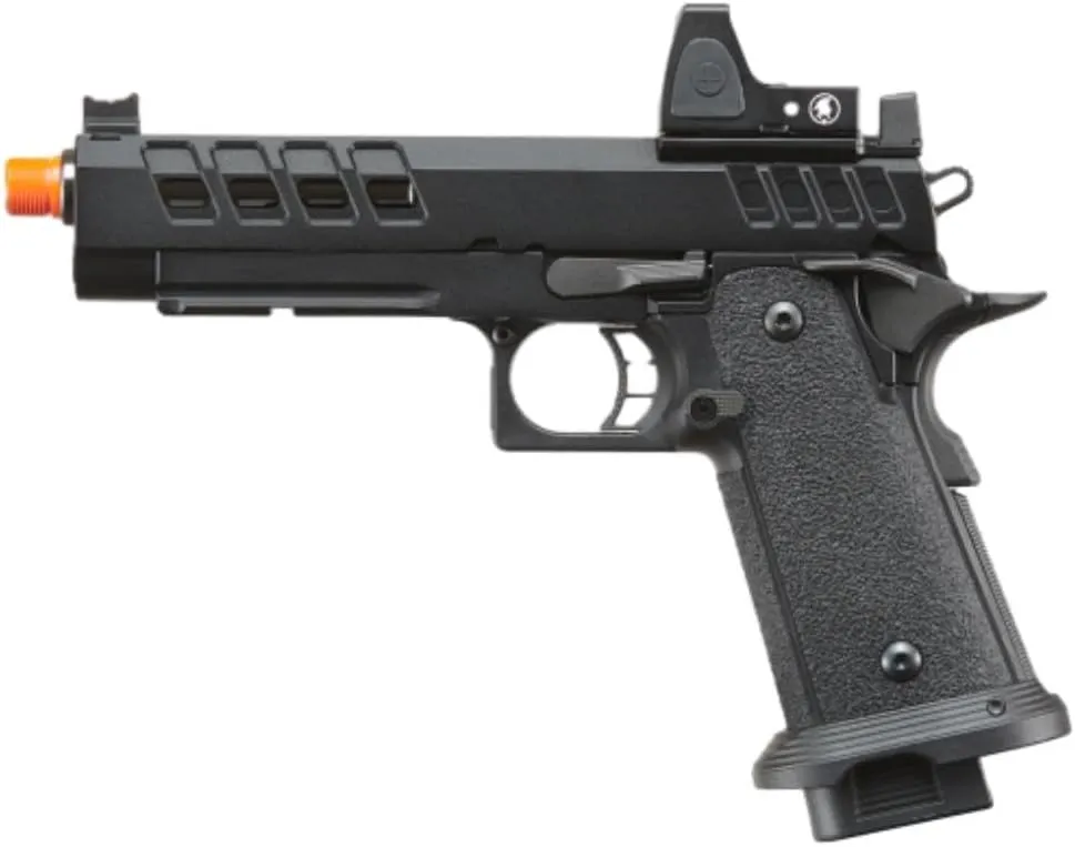 Lancer Tactical Heracles Hi-Capa Gas Blowback Airsoft Pistol with Reflex Red Dot