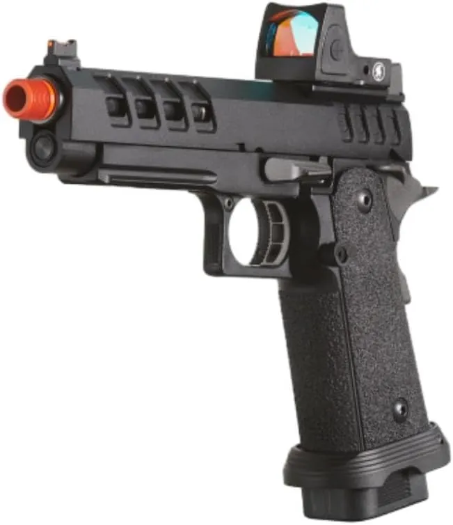 Lancer Tactical Heracles Hi-Capa Gas Blowback Airsoft Pistol with Reflex Red Dot
