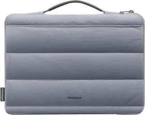 Laptop Carrying Case 14 Inch Compatible with MacBook, Dell, HP, Lenovo, ASUS, Laptop Bag with 2 Pockets & Handle, Lightweight & Water-Resistant, Gray