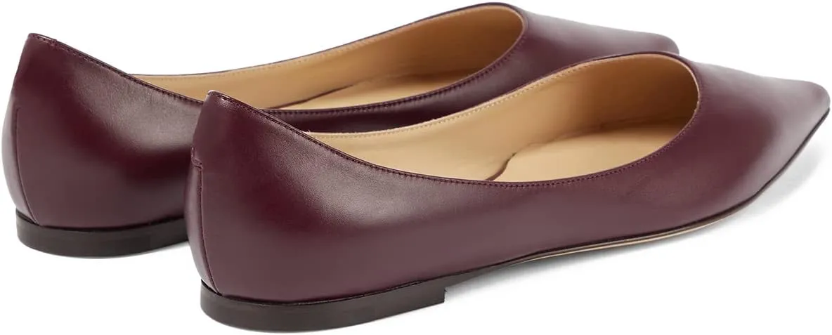 LEHOOR Women Comfortable Ballet Flats Shoes Pointed Closed Toe Slip On Suede Flats Pointy Toe Flat Heel Dress Shoes Spring Comfort Velvet Loafer Flats Casual Club Driver Dress Flats Classic 4-11 M US