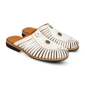 Leon Mules Broken White