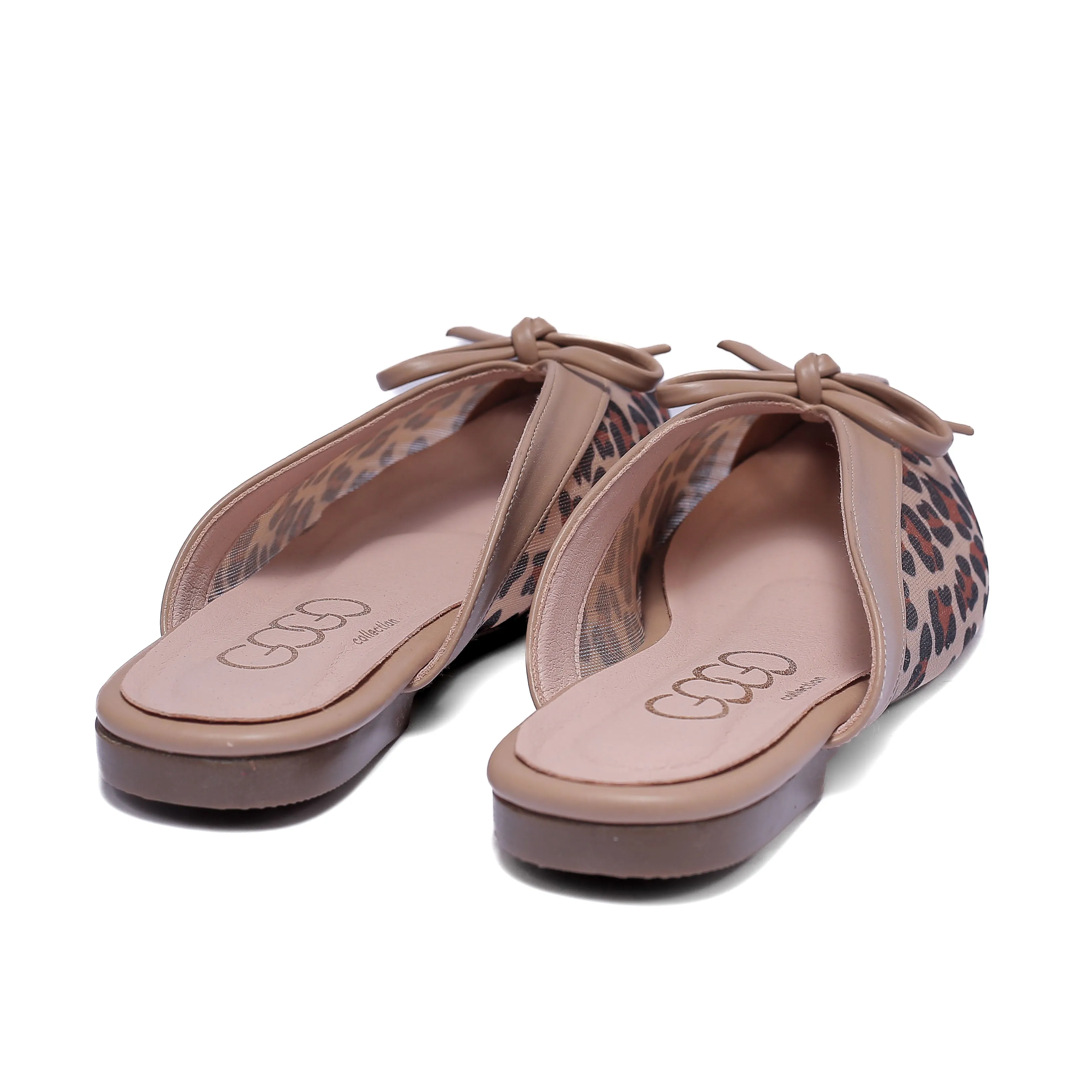 Leopard Print Women's Mule Slippers - Comfortable Fashion Shoes