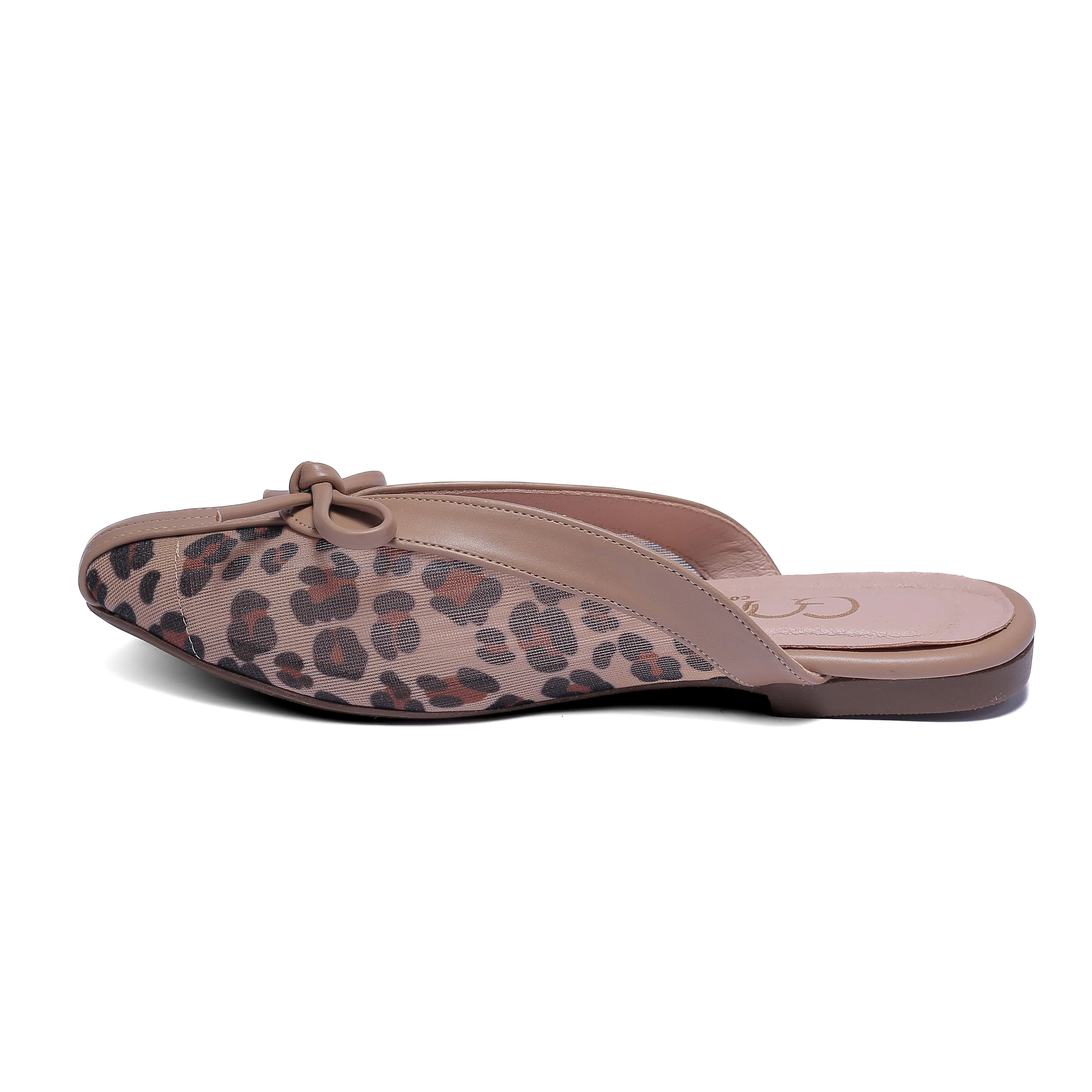 Leopard Print Women's Mule Slippers - Comfortable Fashion Shoes