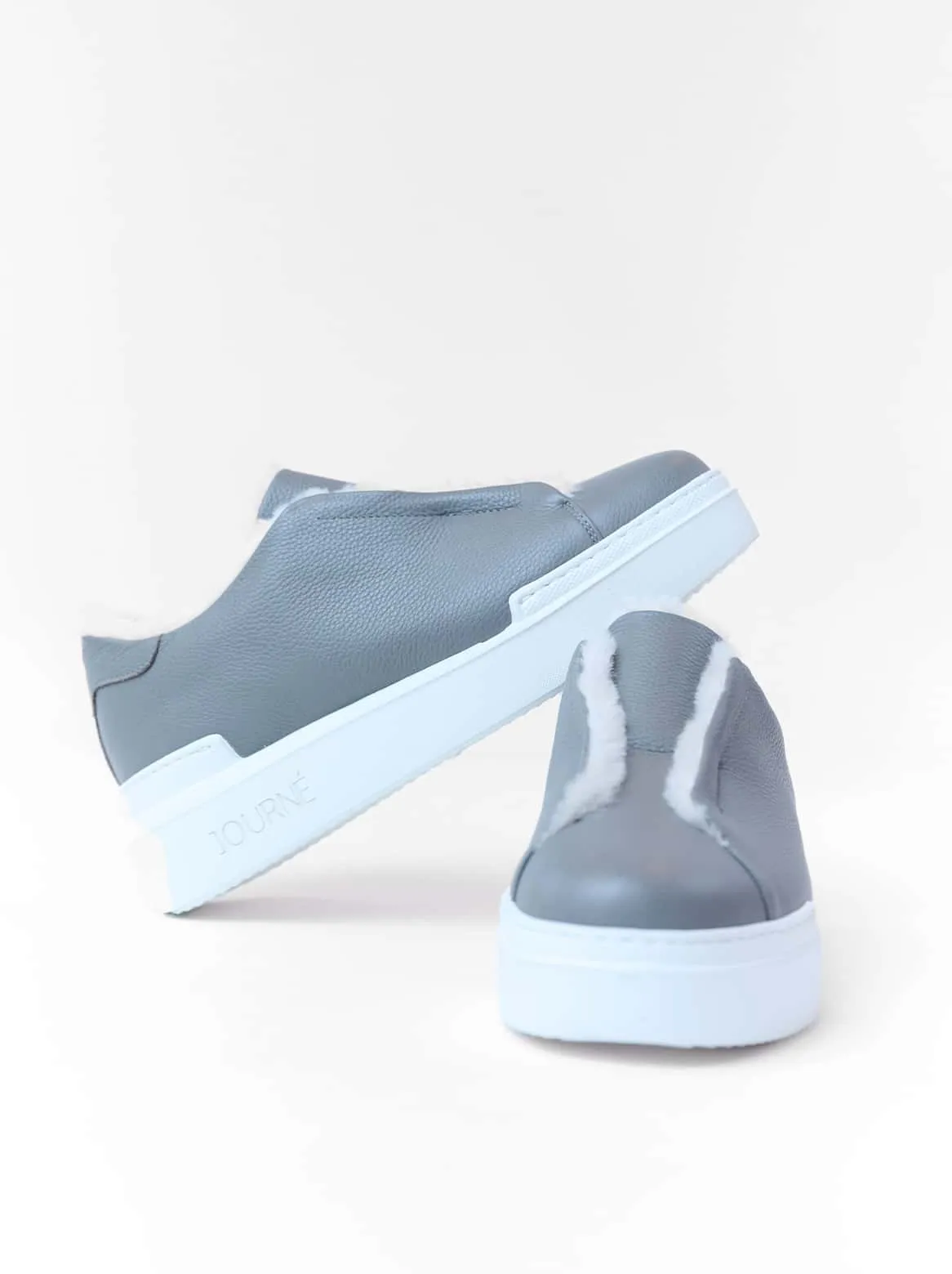 Lexi Slip-In Lambskin Grey