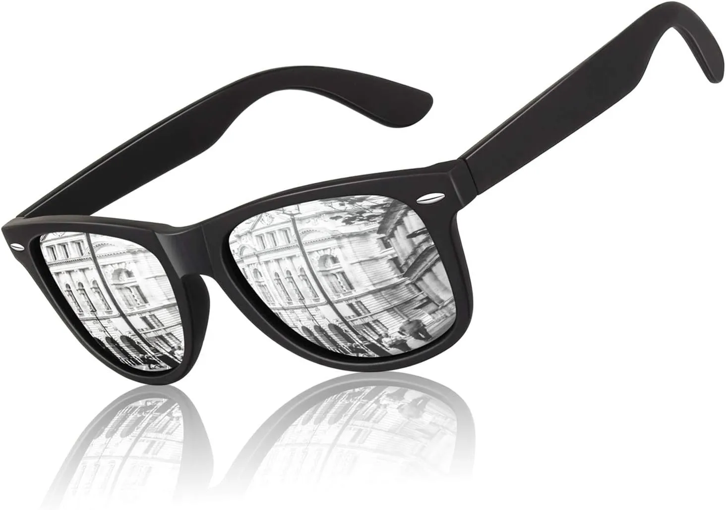 LINVO Polarized Sunglasses for Men Driving Sun glasses Shades 80's Retro Style Design Square
