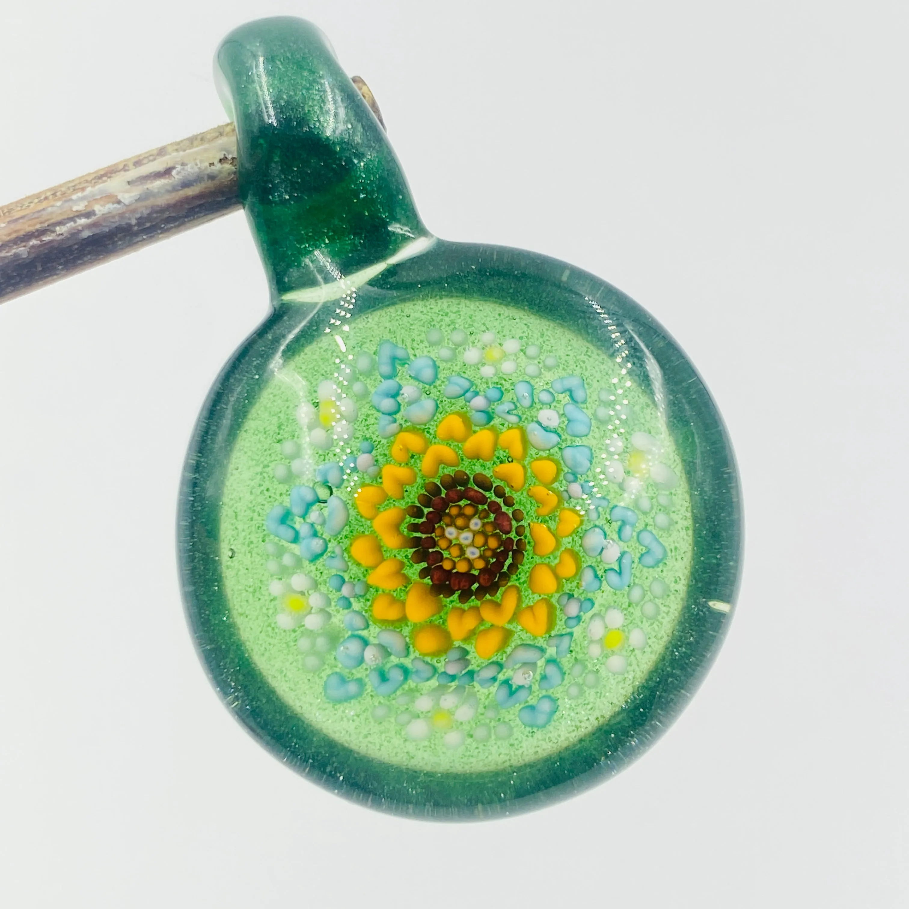 Livin_Glass - Flower Implosion Pendant
