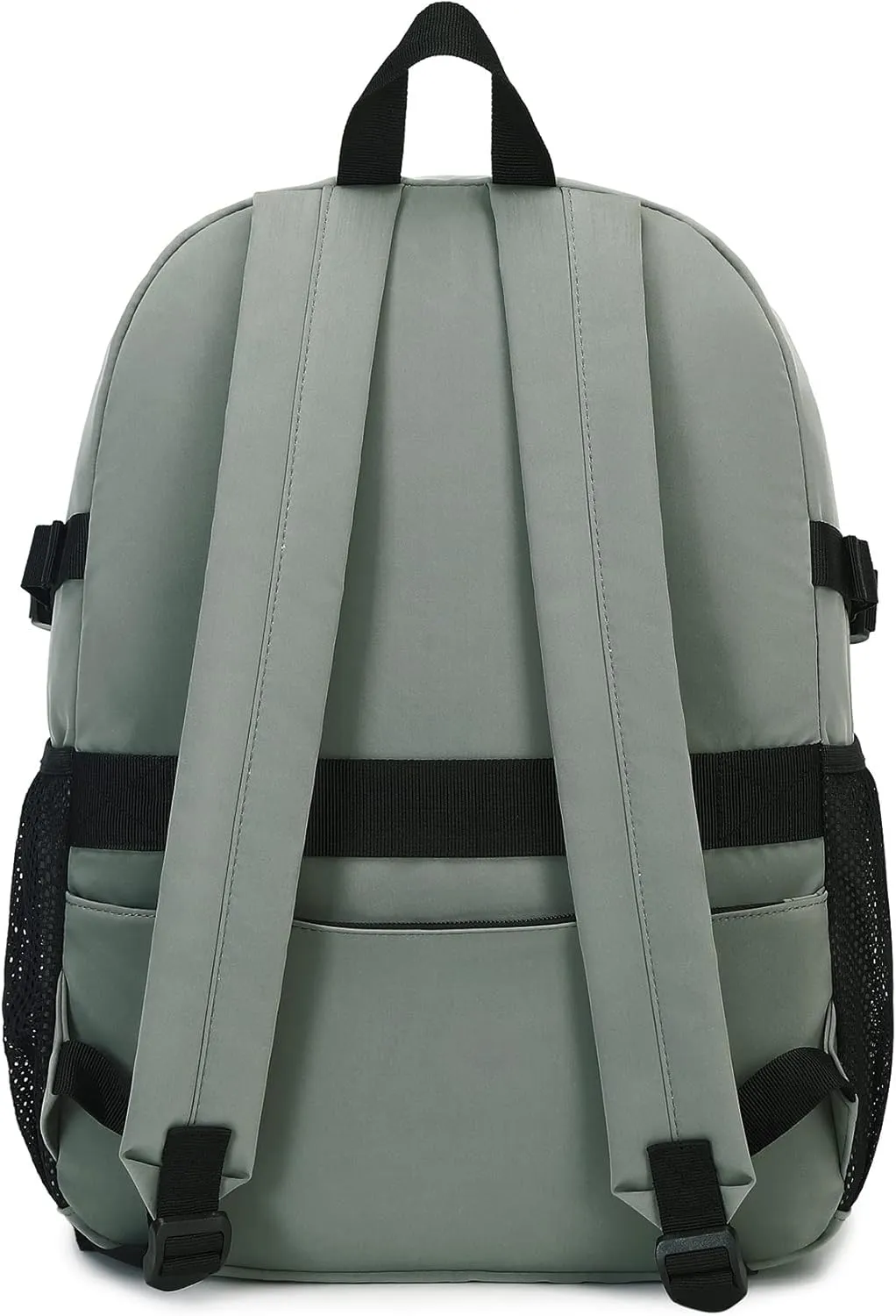 Lohol Lightweight Backpack for Teen Girls Boys, Durable Bookbag with 7 Pockets for School Travel (Green)