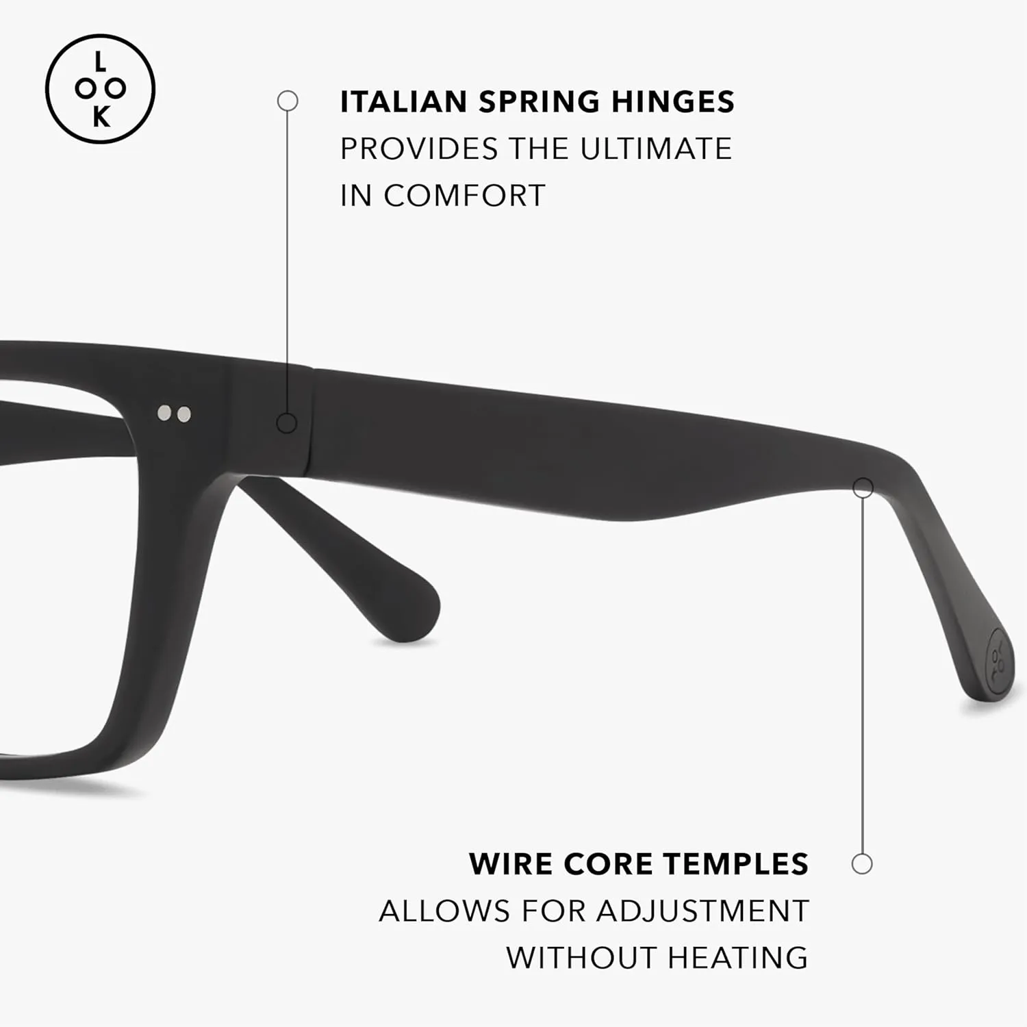 LOOK OPTIC Cosmo Reader-Lightweight Full Magnification Reading Glasses with Scratch-Resistant Anti-Reflective Lenses