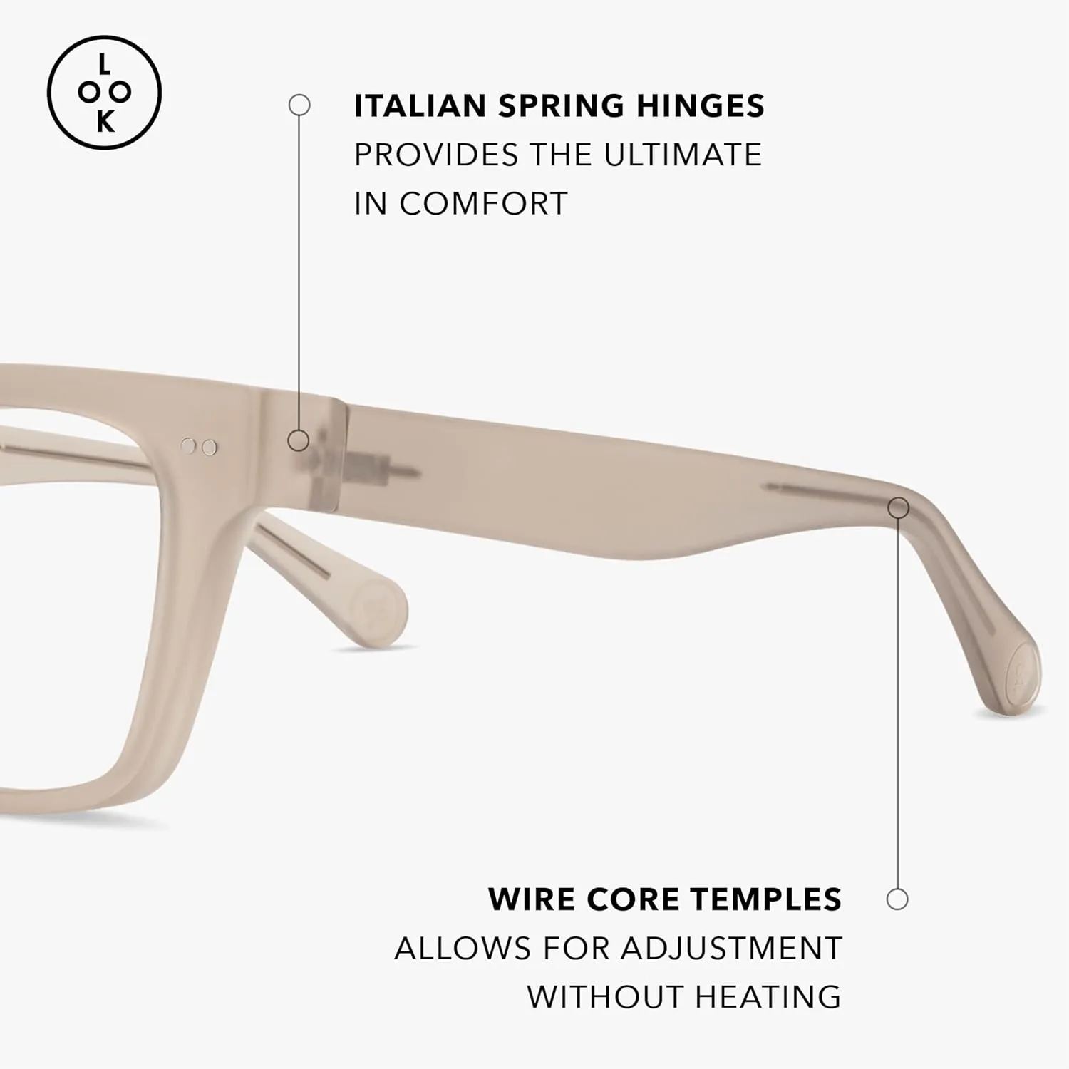 LOOK OPTIC Cosmo Reader-Lightweight Full Magnification Reading Glasses with Scratch-Resistant Anti-Reflective Lenses