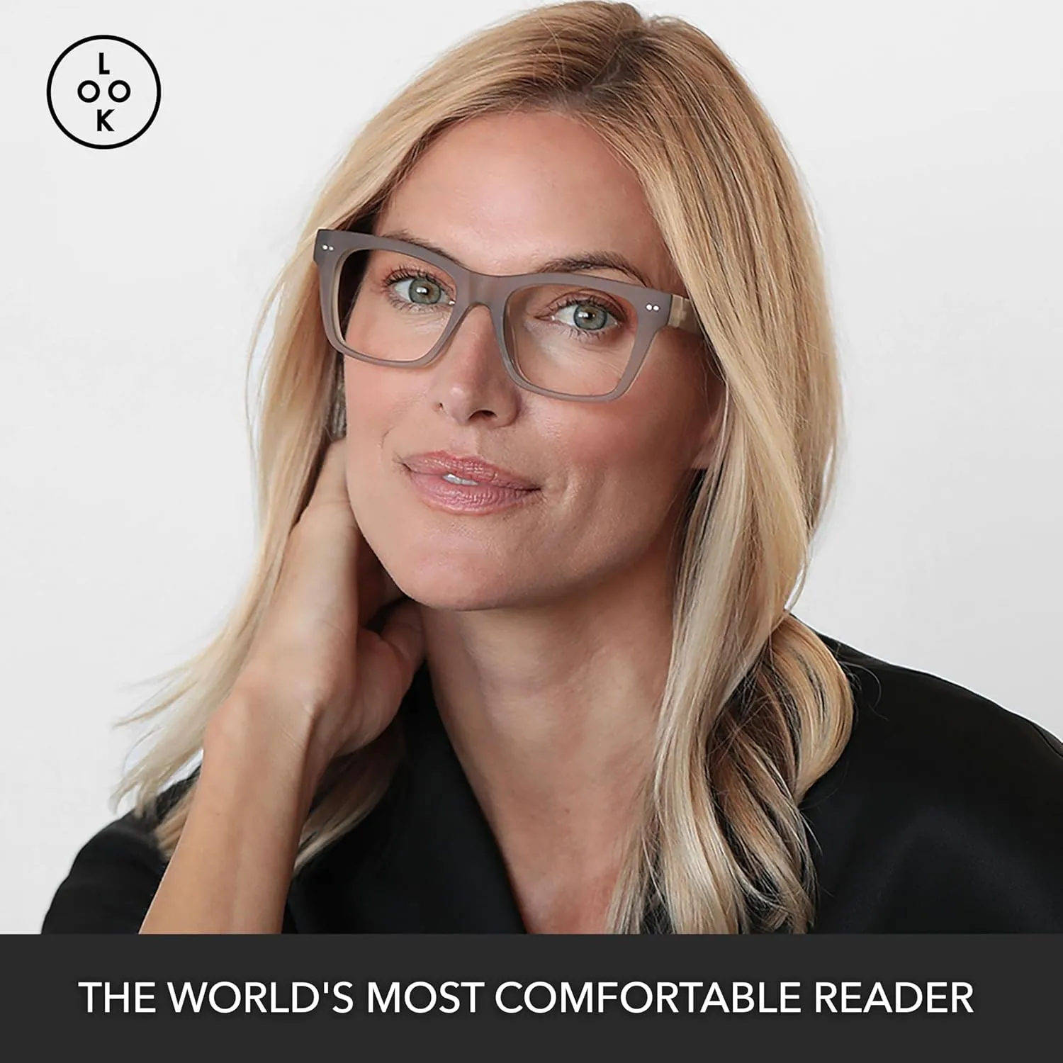 LOOK OPTIC Cosmo Reader-Lightweight Full Magnification Reading Glasses with Scratch-Resistant Anti-Reflective Lenses