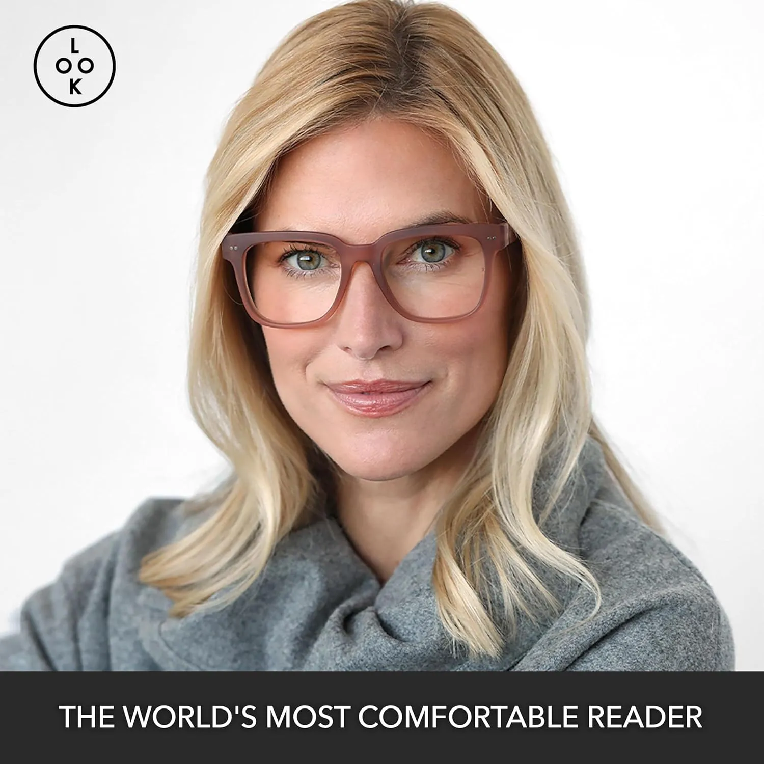 LOOK OPTIC Laurel Reader-Lightweight Full Magnification Reading Glasses with Scratch-Resistant Anti-Reflective Lenses