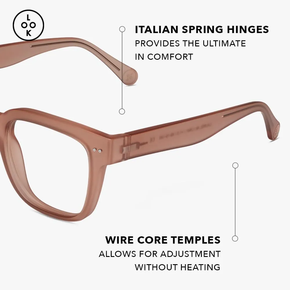 LOOK OPTIC Laurel Reader-Lightweight Full Magnification Reading Glasses with Scratch-Resistant Anti-Reflective Lenses