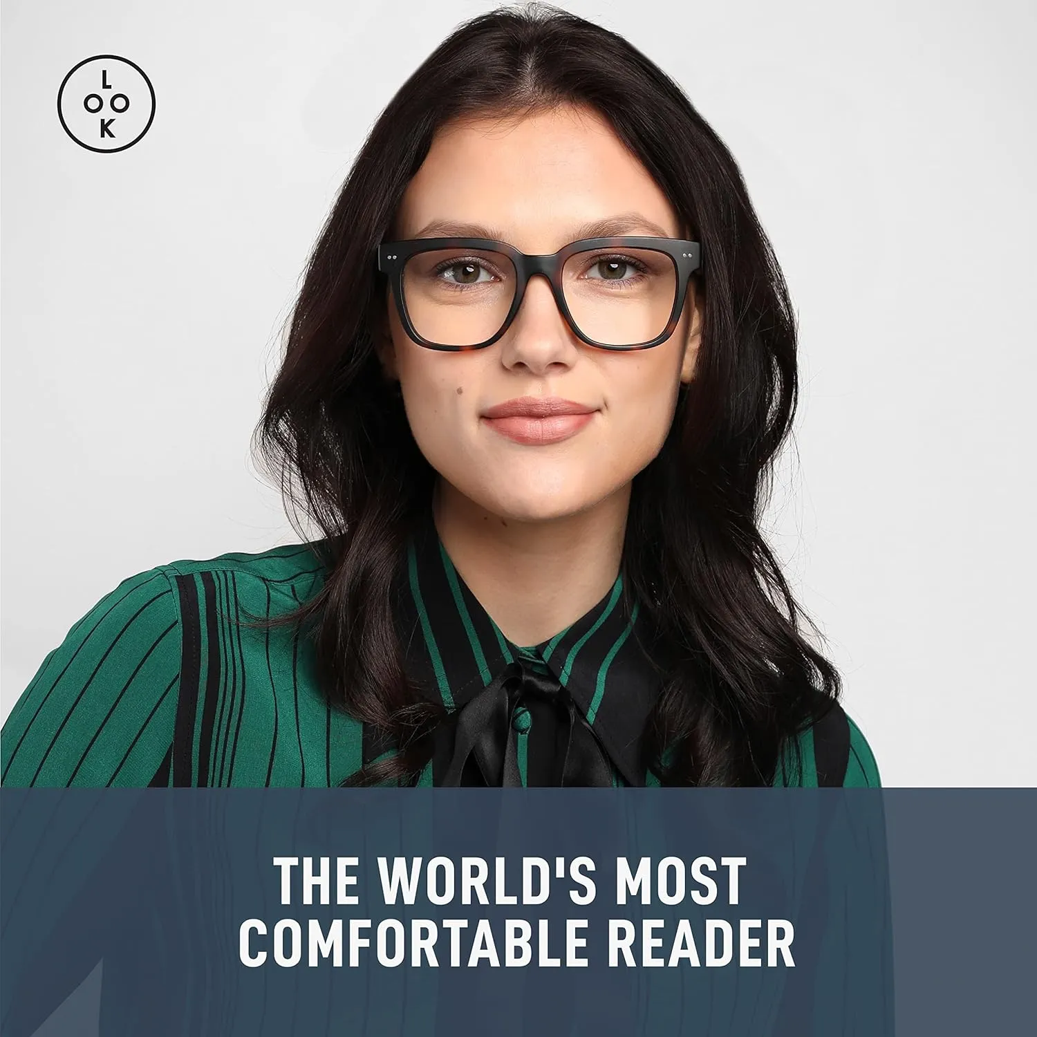 LOOK OPTIC Laurel Reader-Lightweight Full Magnification Reading Glasses with Scratch-Resistant Anti-Reflective Lenses