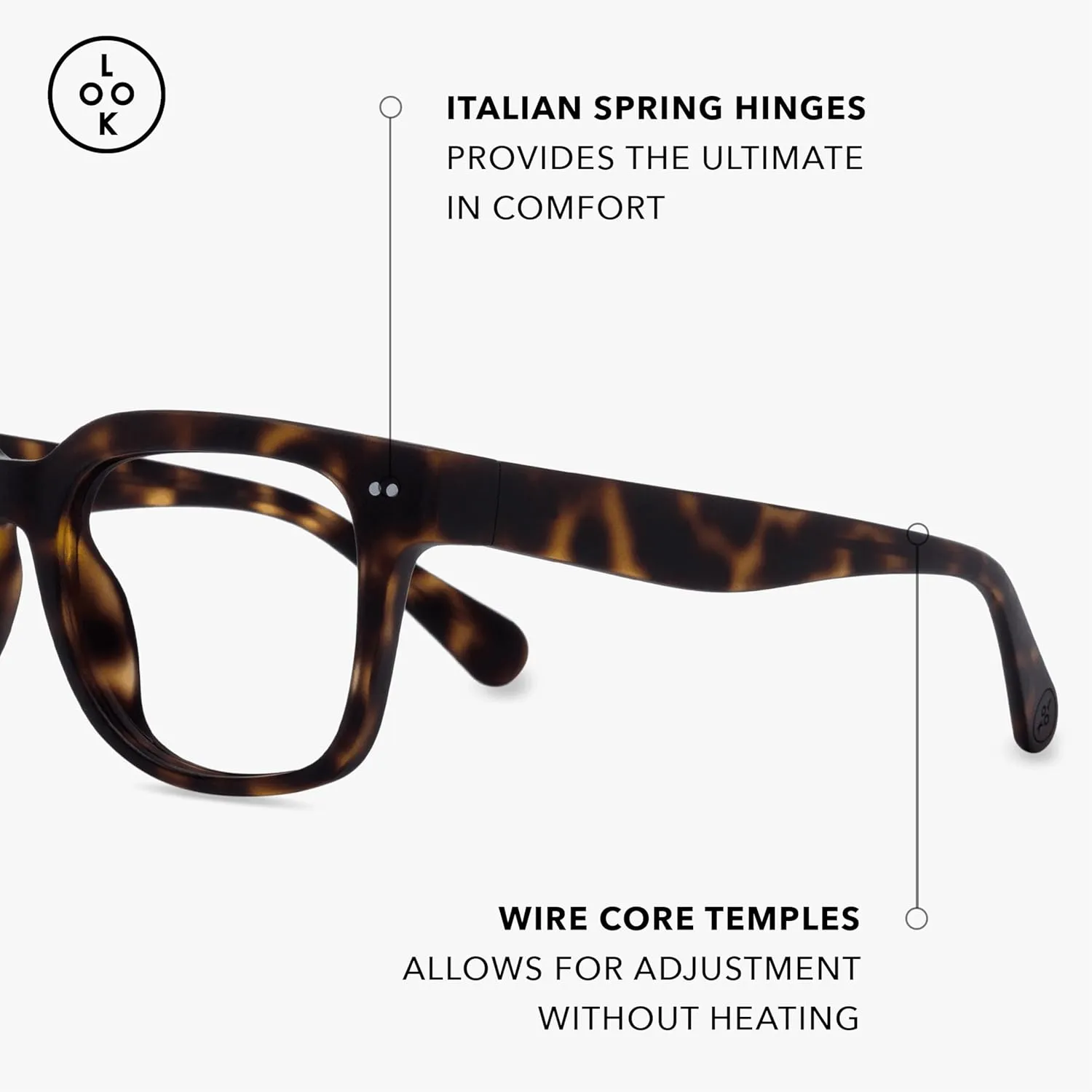 LOOK OPTIC Laurel Reader-Lightweight Full Magnification Reading Glasses with Scratch-Resistant Anti-Reflective Lenses
