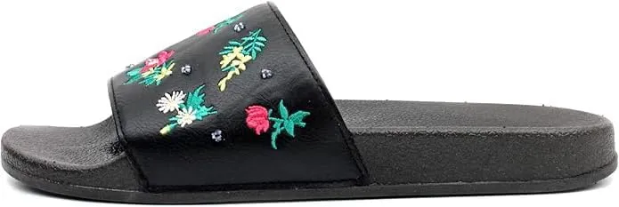Luckers Women Tropical EVA Floral Slide Sandals