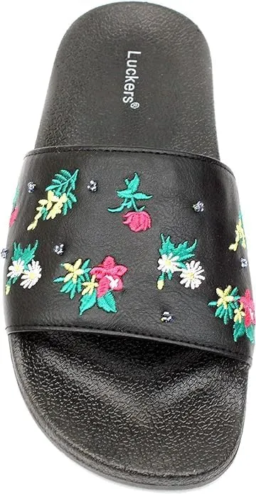 Luckers Women Tropical EVA Floral Slide Sandals