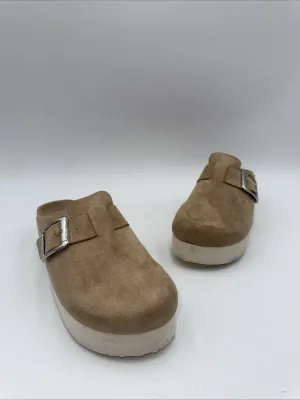 Madden Girl  Women’s Cutie Pie Tan Platform Clog Size 8 - Very Good