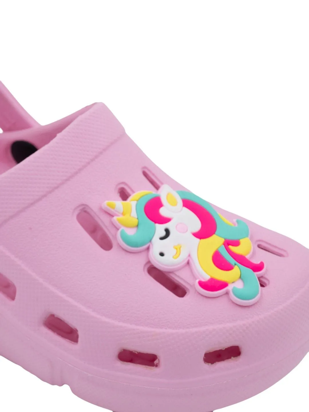 Magical & Dreamy Unicorn Charm Clogs for Girls- Pink