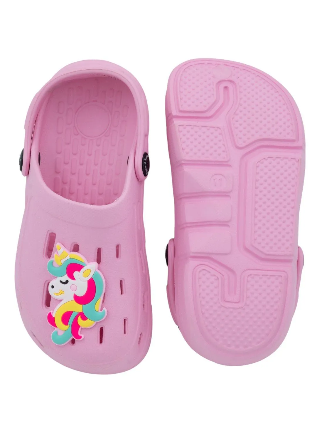 Magical & Dreamy Unicorn Charm Clogs for Girls- Pink