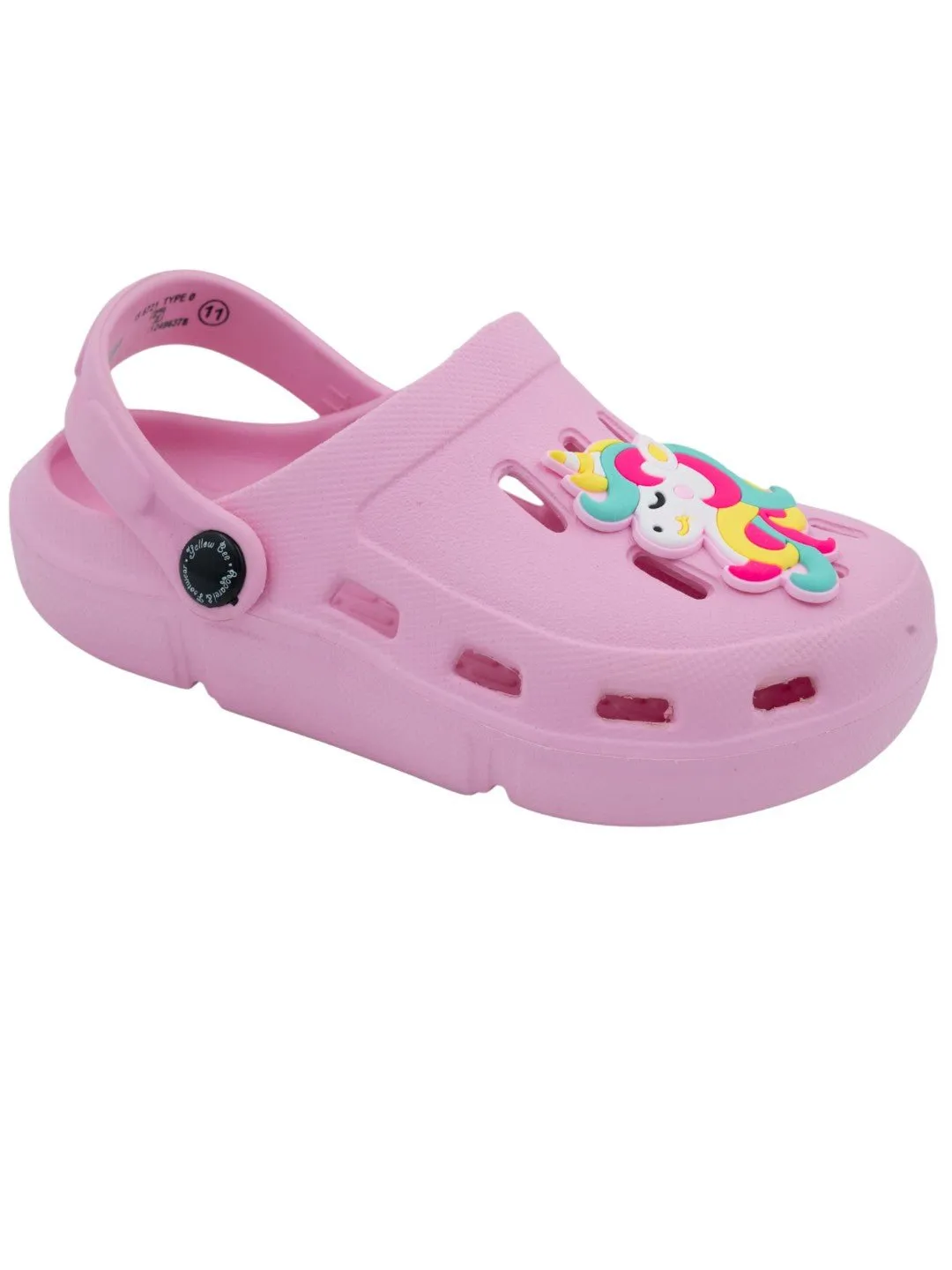 Magical & Dreamy Unicorn Charm Clogs for Girls- Pink