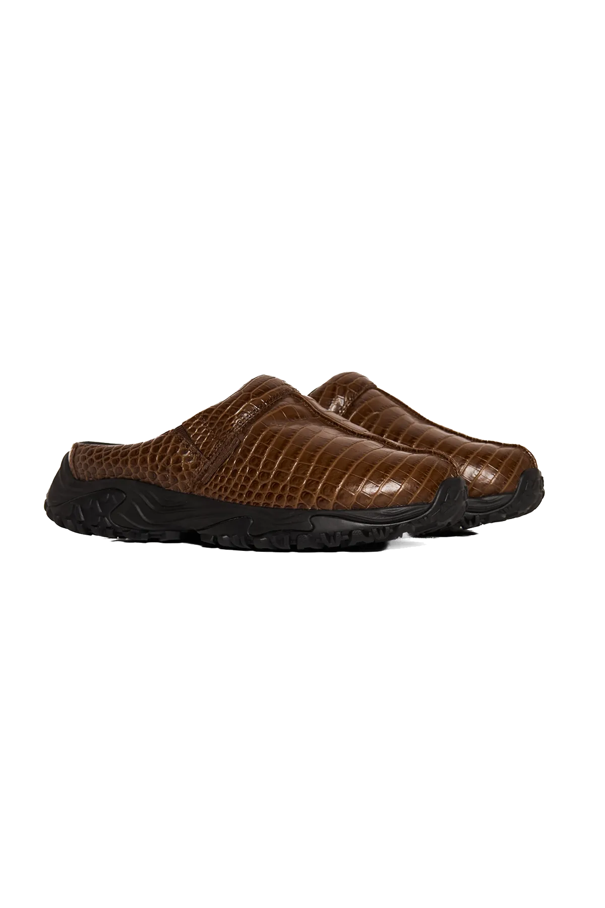 Martine Rose x Clarks Leather Clog Brown