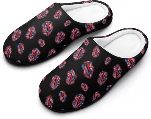 Mens House Slippers Women's Christmas Cotton Slippers Memory Foam Clog Slippers Non-Slip Warm Indoor Outdoor Shoes