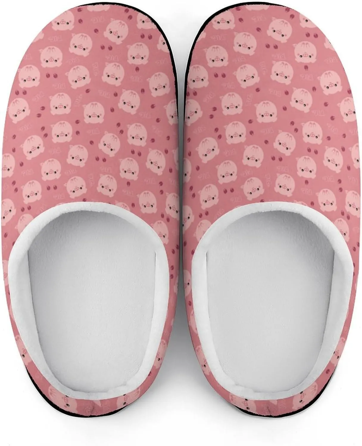 Mens House Slippers Women's Christmas Cotton Slippers Memory Foam Clog Slippers Non-Slip Warm Indoor Outdoor Shoes